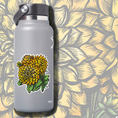 Yellow Dahlias Floral Sticker