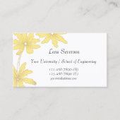 Yellow Daisies Afstuderen Contactkaartje (Voorkant)