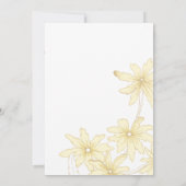 Yellow Daisies All Occasion Party Invitation Kaart (Achterkant)
