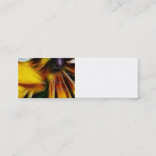 Yellow Daisies Autumn Sunbloemen Flowers Art Mini Visitekaartje