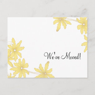 Yellow Daisies Change of Address Aankondigingskaart