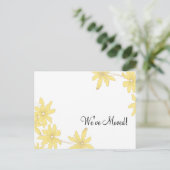Yellow Daisies Change of Address Aankondigingskaart (Staand voorkant)