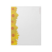 Yellow Daisies, dank u - GROOT Notitieblok (Linkerzijde)