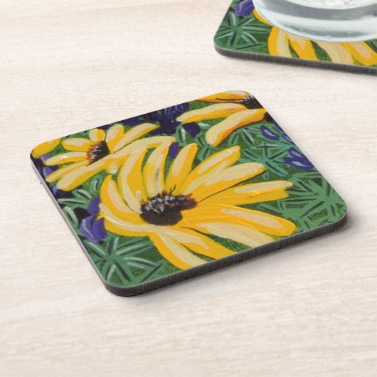 Yellow Daisies Drankjes Onderzetter (Linkerzijde)