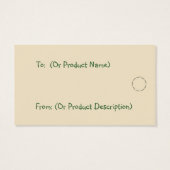 Yellow Daisies Hang Label Visitekaartjes (Achterkant)