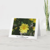 Yellow Daisies Kaart (Achterkant)