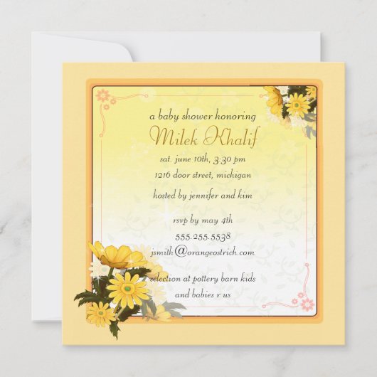 Yellow Daisies Kaart (Voorkant)