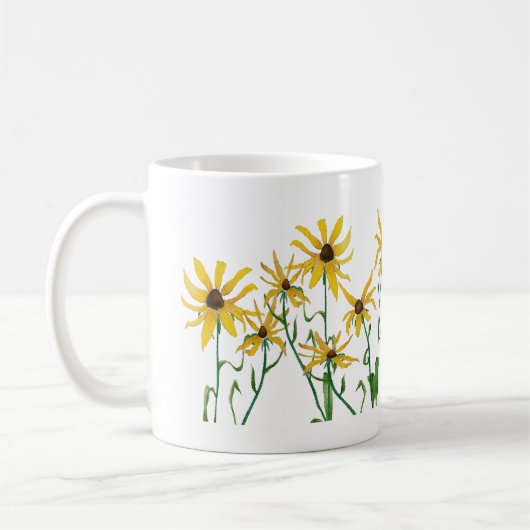 Yellow Daisies Koffiemok (Links)