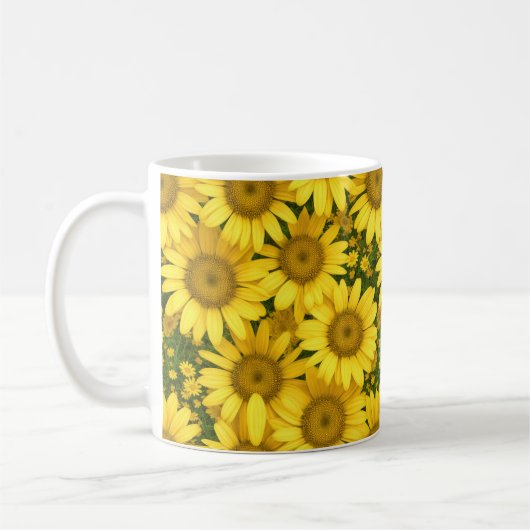 Yellow Daisies Koffiemok (Links)
