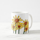 Yellow Daisies Koffiemok (Voorkant rechts)