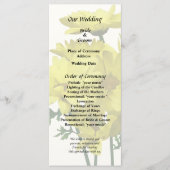 Yellow Daisies Programmakaart (Voorkant)