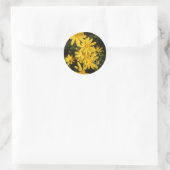 Yellow Daisies Ronde Sticker (Tas)