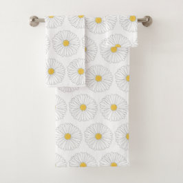 Yellow Daisies Spring Flowers Daisy Floral print Bad Handdoek