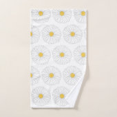 Yellow Daisies Spring Flowers Daisy Floral print Bad Handdoek (Handdoek)