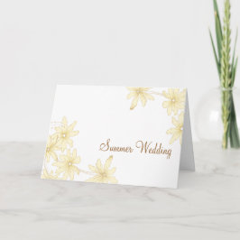 Yellow Daisies Summer Wedding Save the Date Aankondiging