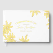 Yellow Daisies Viering van het Leven Memorial Gastenboek (Voorkant)