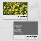 Yellow Daisies Visitekaartje (Voorkant / Achterkant)