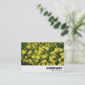 Yellow Daisies Visitekaartje (Staand voorkant)