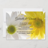 Yellow Daisies Wedding Save the Date Notice Kaart (Voorkant)