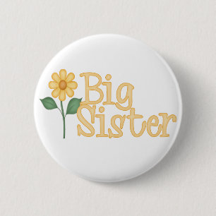 Yellow Daisy Big Sister Ronde Button 5,7 Cm