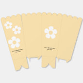 Yellow Daisy Birthday | Elegante popcorn Bedankdoosjes (Ongevouwen)