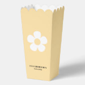 Yellow Daisy Birthday | Elegante popcorn Bedankdoosjes (Voorkant)