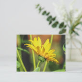 Yellow Daisy Briefkaart (Staand voorkant)