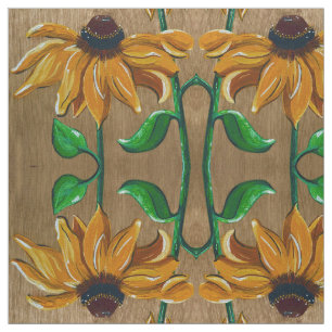 Yellow Daisy Fabric Stof