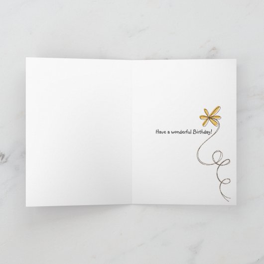 Yellow Daisy Field Kaart (Binnen)