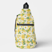 Yellow Daisy Floral Backpack /  Sling Bag (Voorkant)