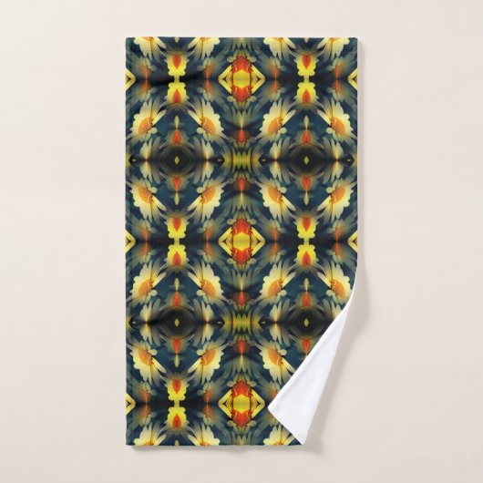 Yellow Daisy Flower Abstract Bad Handdoek (Handdoek)
