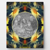 Yellow Daisy Flower Abstract Creëer Uw eigen foto Fotoplaat (Voorkant)