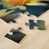 Yellow Daisy Flower Abstract Creëer Uw eigen foto Legpuzzel (Zijkant)