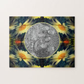 Yellow Daisy Flower Abstract Creëer Uw eigen foto Legpuzzel (Horizontaal)