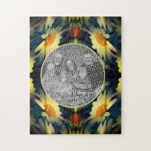 Yellow Daisy Flower Abstract Creëer Uw eigen foto Legpuzzel