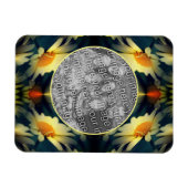 Yellow Daisy Flower Abstract Creëer Uw eigen foto Magneet (Horizontaal)