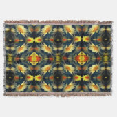 Yellow Daisy Flower Abstract Deken (Voorkant)