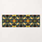 Yellow Daisy Flower Abstract Yogamat (Achterkant (horizontaal))