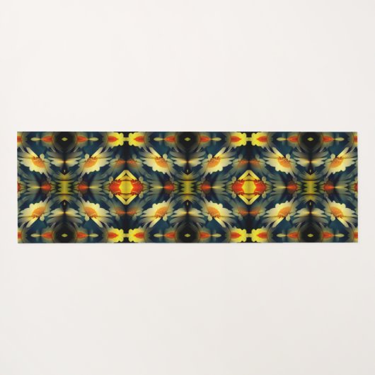 Yellow Daisy Flower Abstract Yogamat (Achterkant (horizontaal))