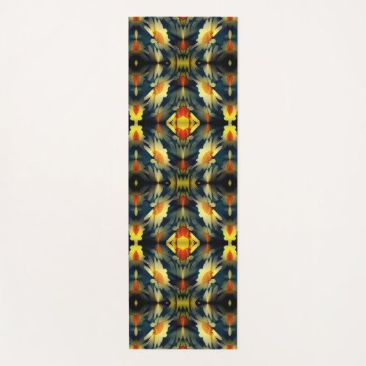 Yellow Daisy Flower Abstract Yogamat (Voorkant)