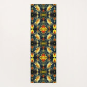 Yellow Daisy Flower Abstract Yogamat (Achterkant)
