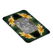 Yellow Daisy Flower Lijst Uw foto toevoegen Magneet (Rechterzijde)