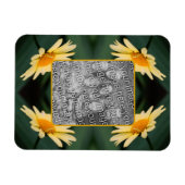 Yellow Daisy Flower Lijst Uw foto toevoegen Magneet (Horizontaal)