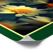 Yellow Daisy Flower Mirror Abstract Poster (Hoek)