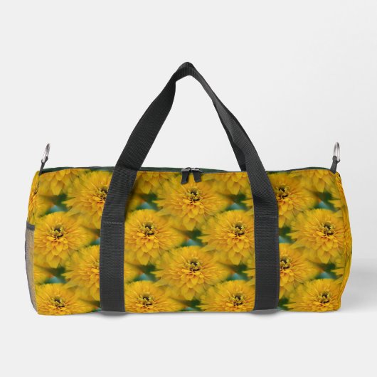 Yellow Daisy Flower Natuur Pattern Personalized Plunjezak (Achterkant)