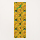 Yellow Daisy Flower Natuur Pattern Personalized Yogamat (Voorkant)