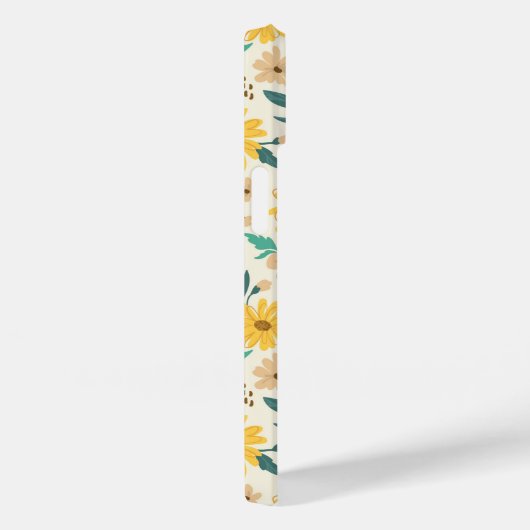 Yellow Daisy Flower Pattern Case-Mate iPhone Case (Achterkant / Rechts)