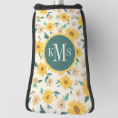 Yellow Daisy Flower Pattern Golfheadcover (Draai 90)