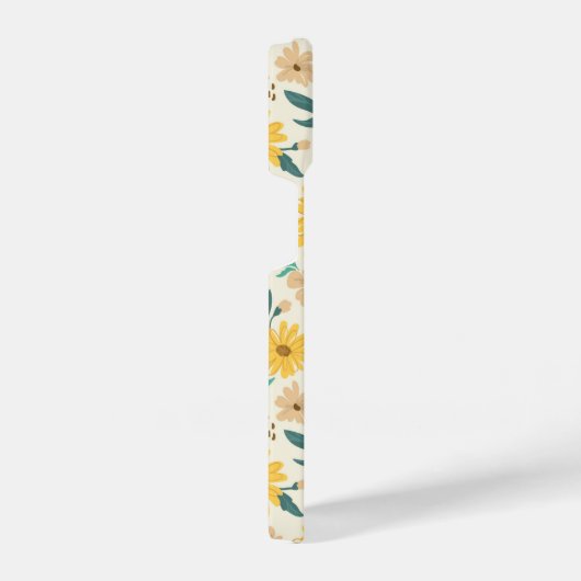 Yellow Daisy Flower Pattern iPhone Hoesje (Rechterkant)