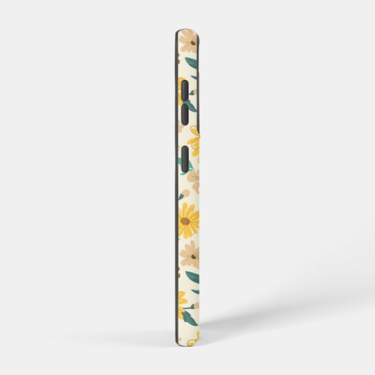 Yellow Daisy Flower Pattern Samsung Galaxy Hoesje (Rechterkant)